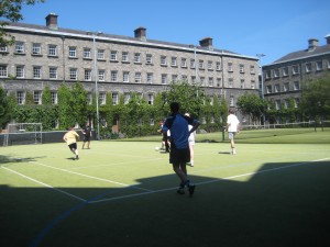 Sporten bij Trinity College in Dublin